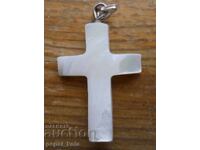 μετάλλιο - σταυρός - μαργαριτάρι