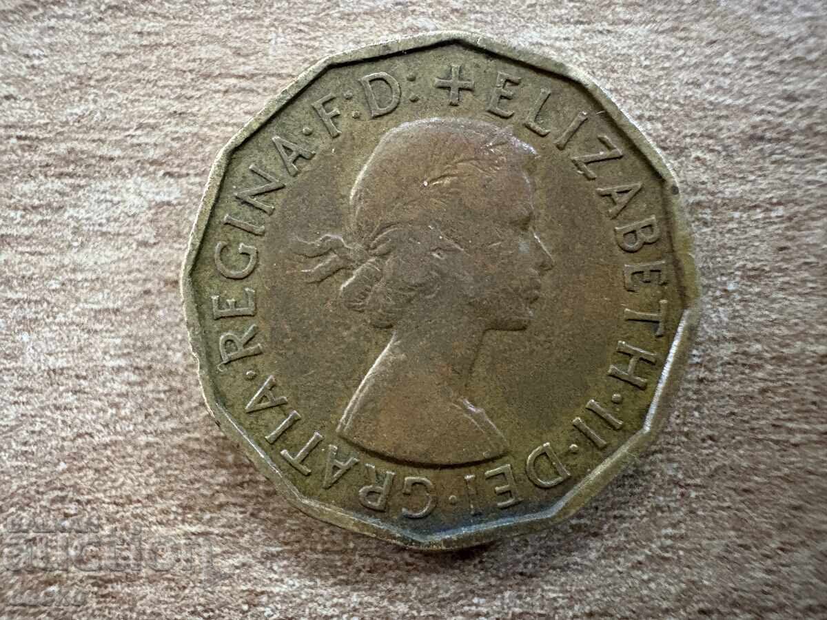 Ηνωμένο Βασίλειο - 3 πένες (1959) με τιμή 0.65 BGN | € 0.33 Ηνωμένο Βασίλειο - 3 πένες (1959) με τιμή 0.65 BGN | € 0.33