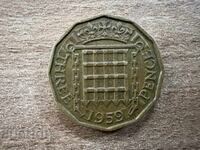 Ηνωμένο Βασίλειο - 3 πένες (1959)