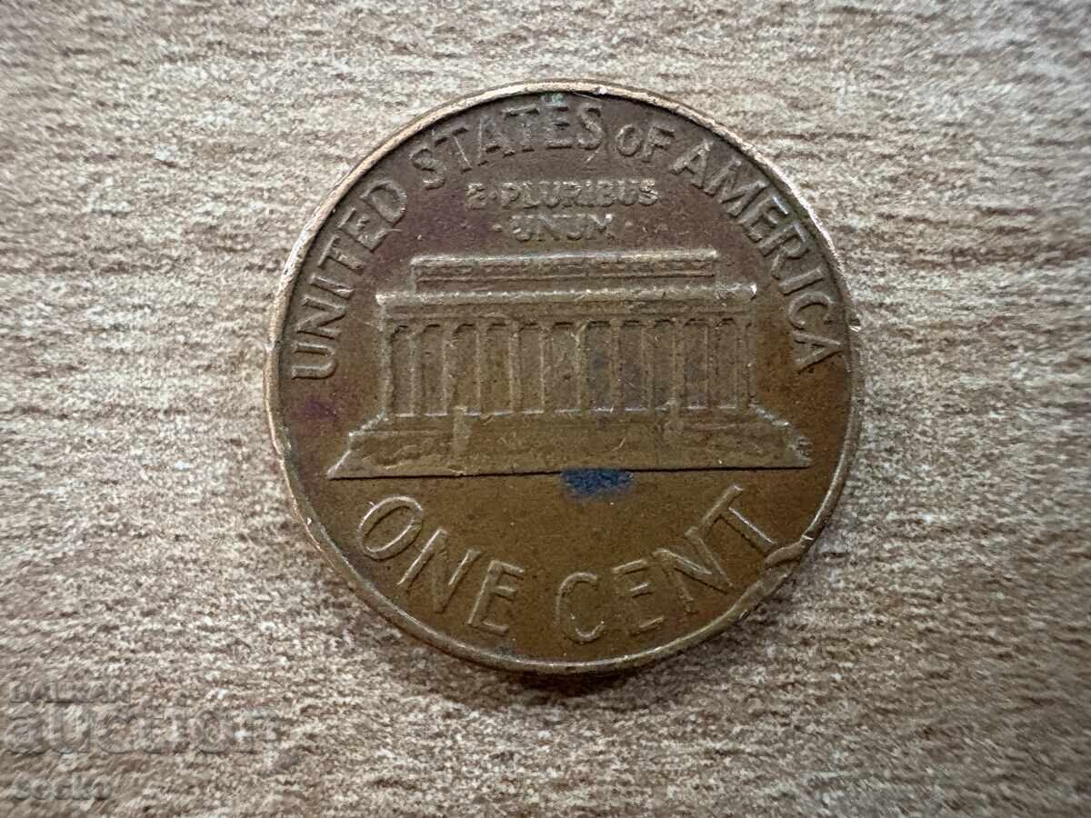 ΗΠΑ - 1 σεντ (1961) - D