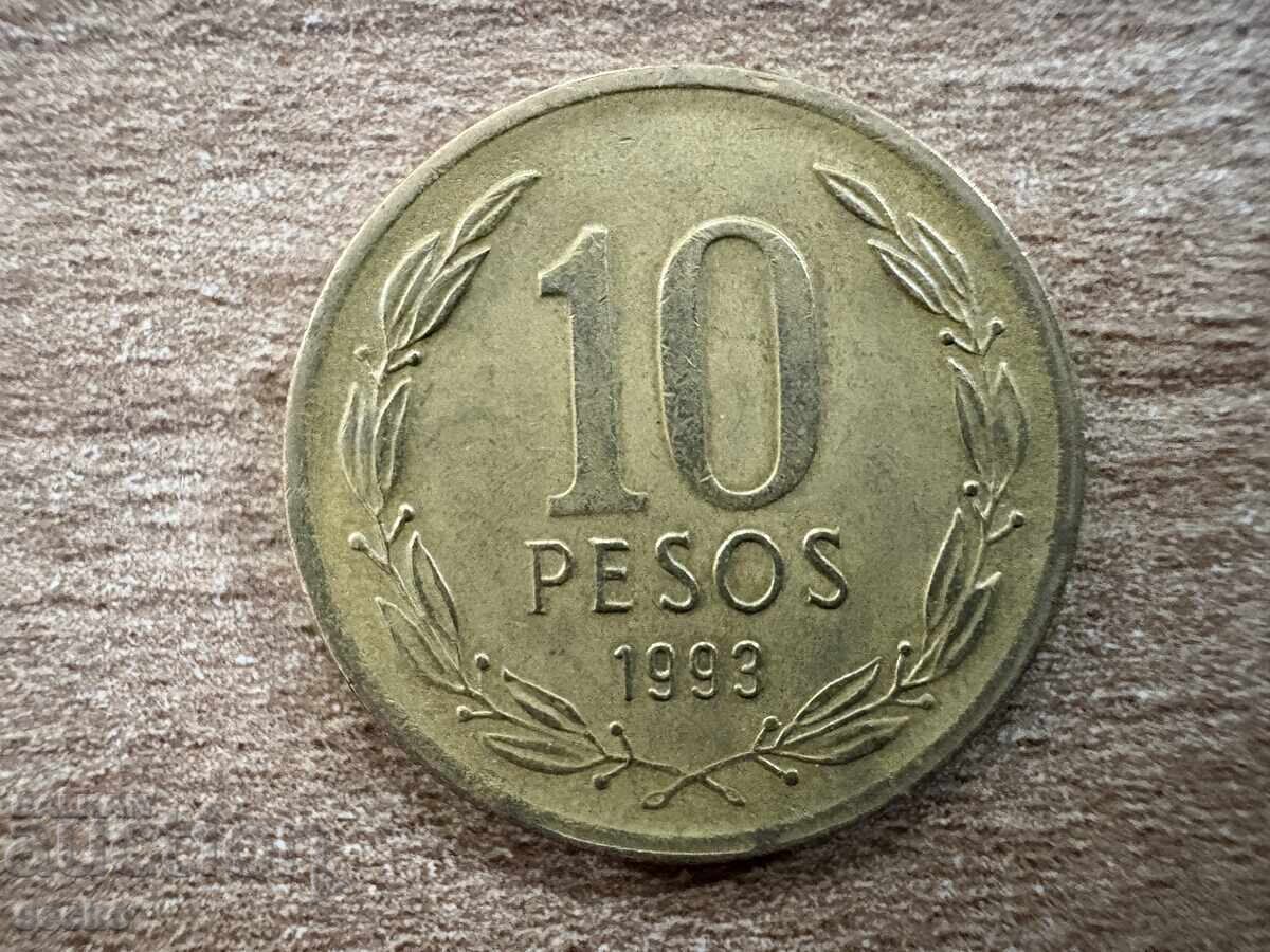 Χιλή - 10 πέσος (1993)