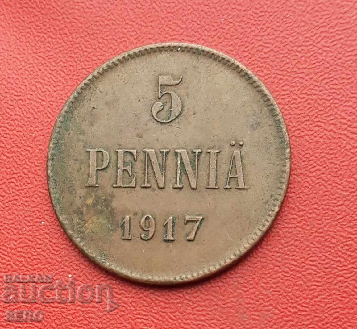 Russia/for Finland/ 5 penniä 1917