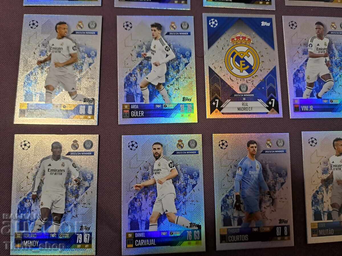 Φωτογραφίες ποδοσφαίρου Match Attax - Ρεάλ Μαδρίτης Real Madrid - 18 τμχ με τιμή 18.00 BGN | € 9.20