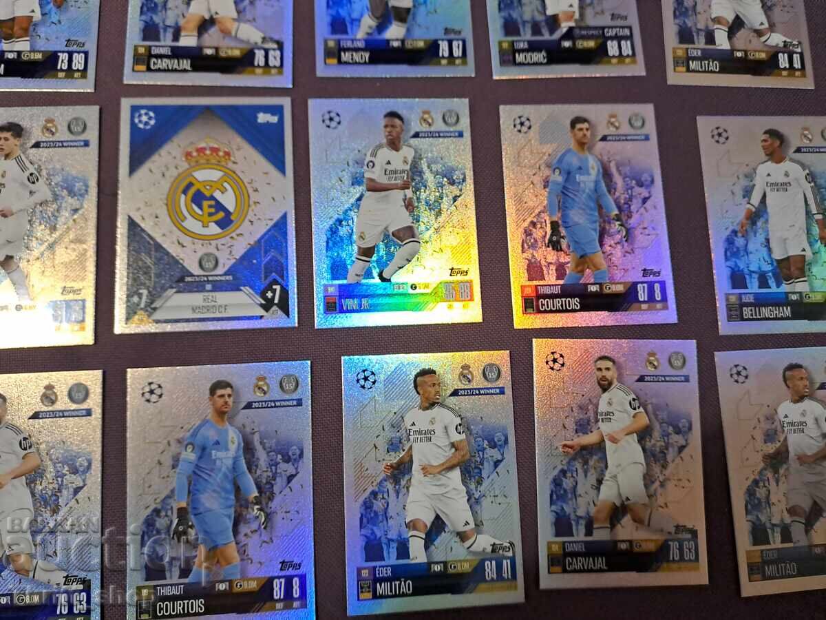 Δημοπρασία Φωτογραφίες ποδοσφαίρου Match Attax - Ρεάλ Μαδρίτης Real Madrid - 18 τμχ
