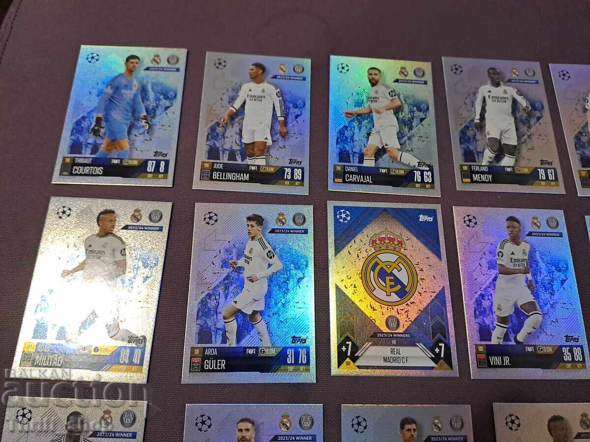 Φωτογραφίες ποδοσφαίρου Match Attax - Ρεάλ Μαδρίτης Real Madrid - 18 τμχ - 5