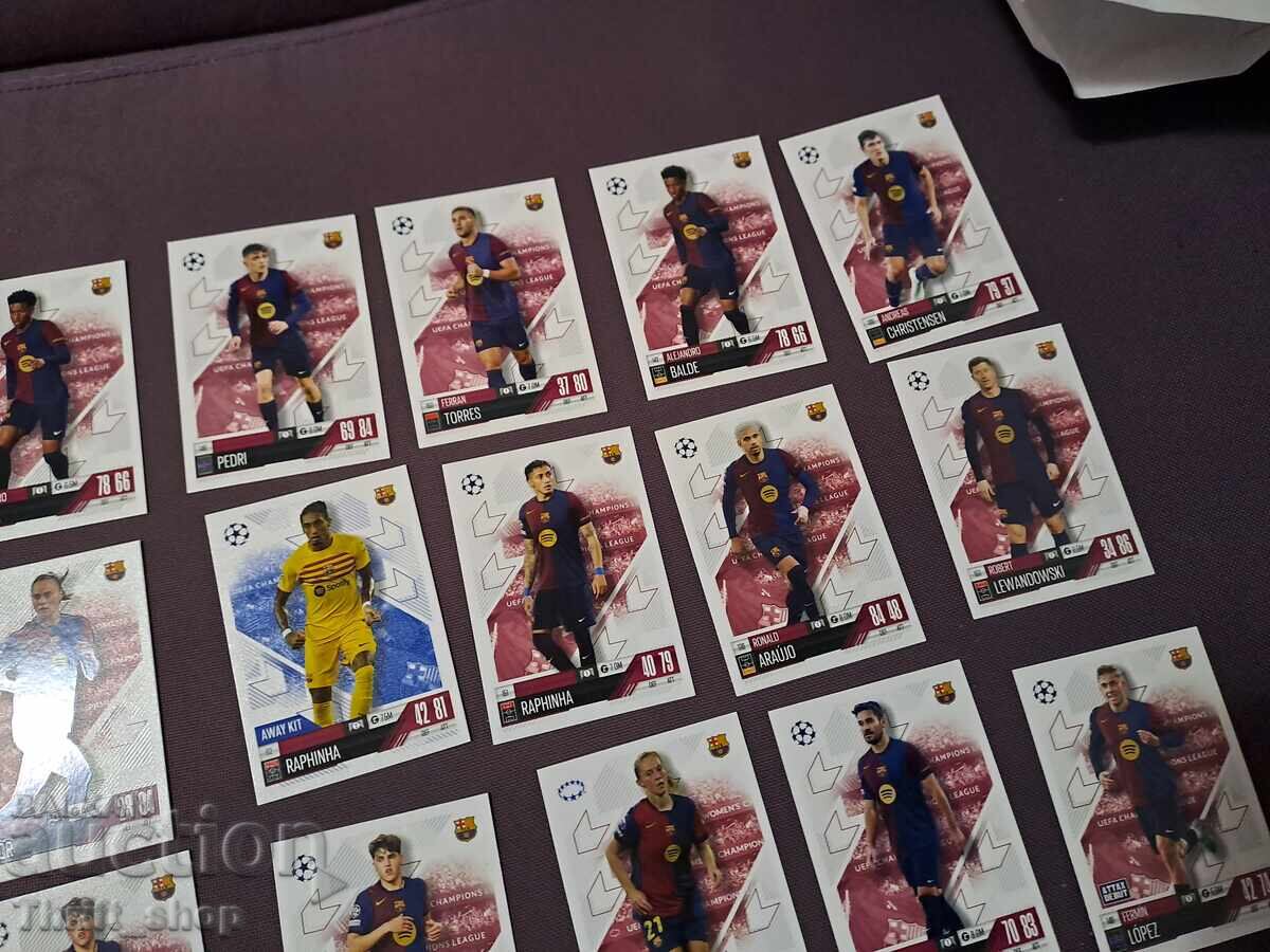 Delivery of Match Attax Football Cards - Barcelona - 22 pieces