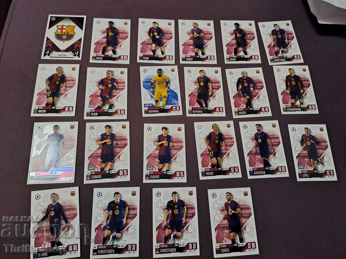 Match Attax Football Cards - Barcelona - 22 pieces