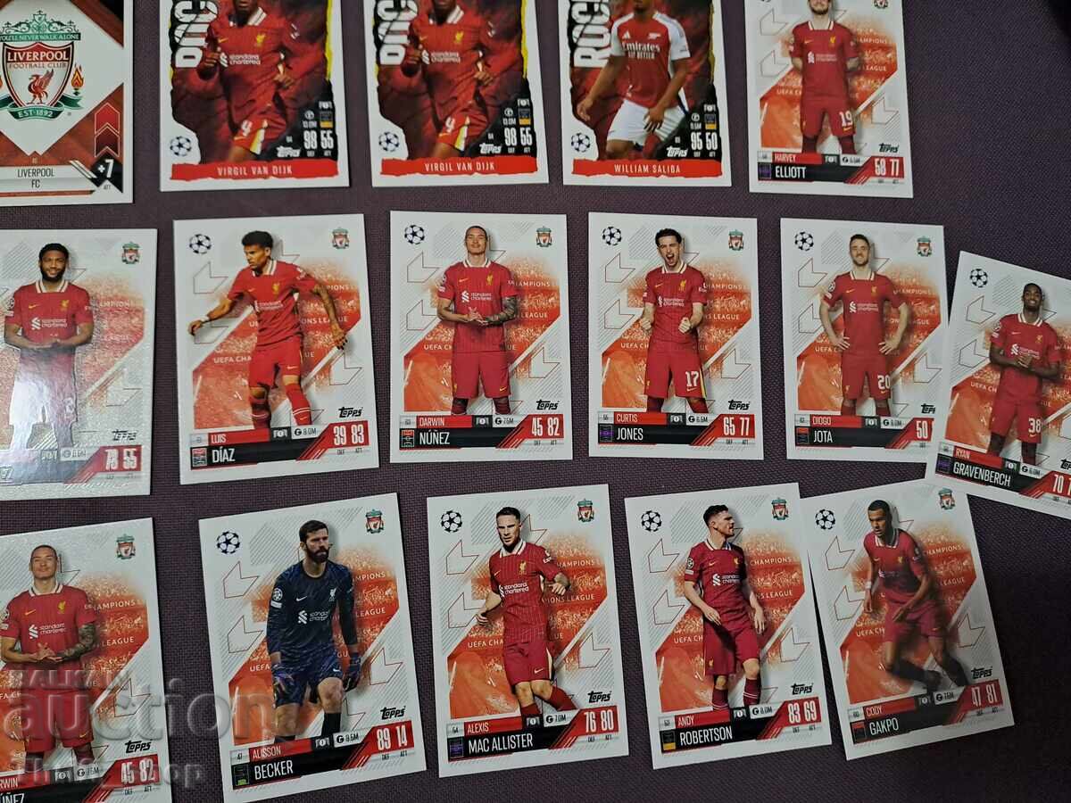 Delivery of Match Attax Football Cards - Liverpool - 19 pieces