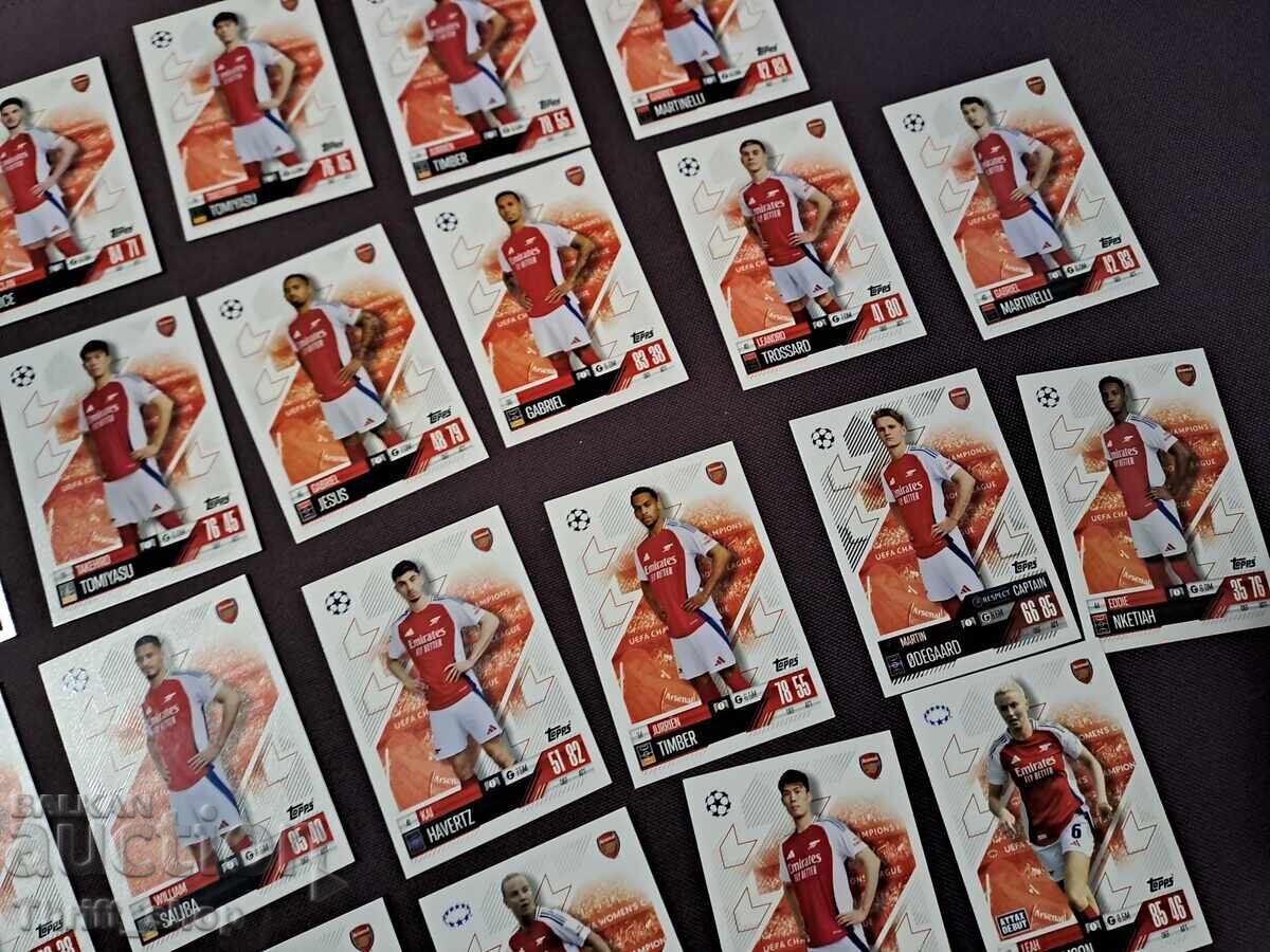 Delivery of Match Attax Football Cards - Arsenal - 26 Pieces