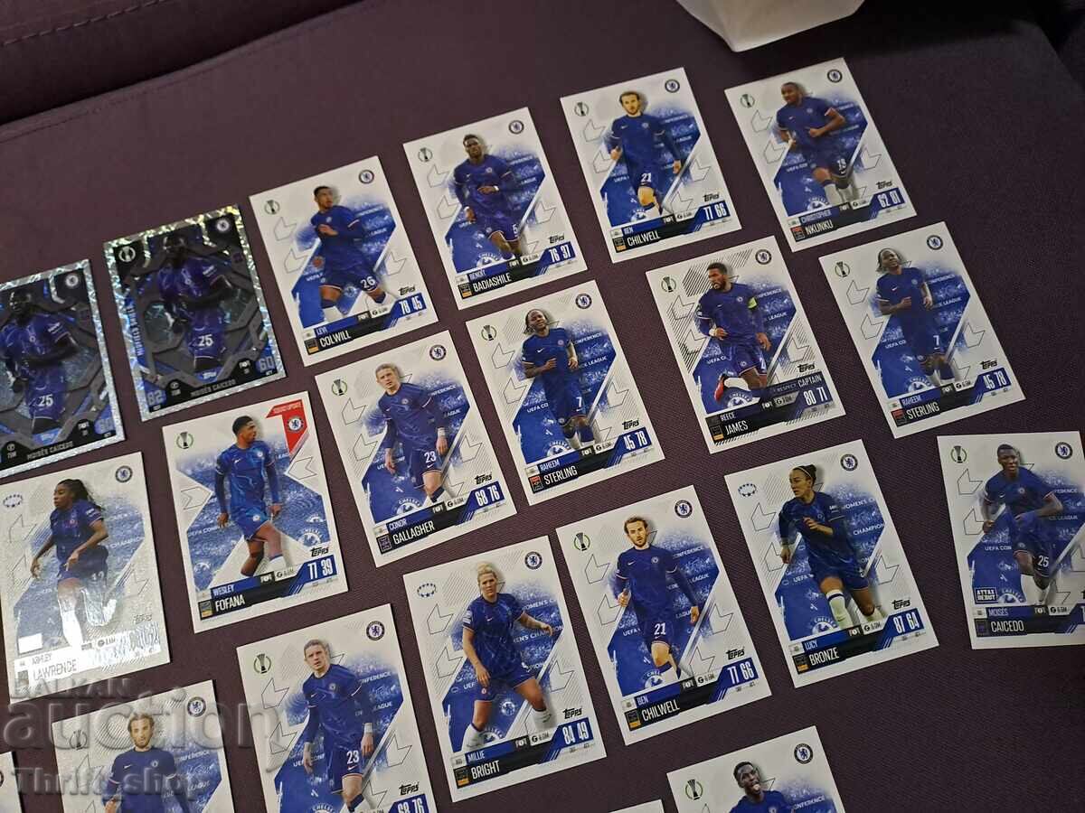 Δημοπρασία Κάρτες ποδοσφαίρου Match Attax - Τσέλσι - 26 τεμάχια