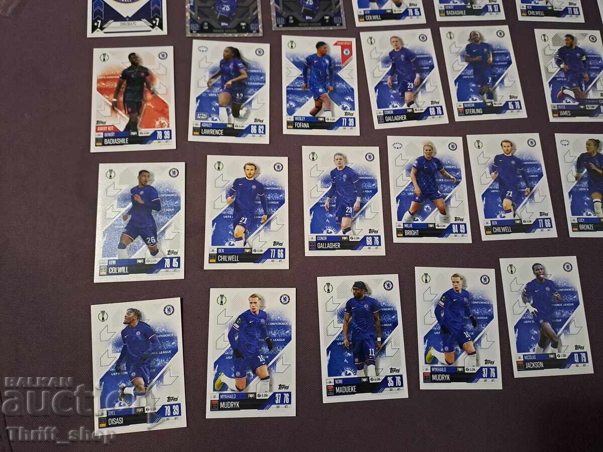 Παράδοση Κάρτες ποδοσφαίρου Match Attax - Τσέλσι - 26 τεμάχια