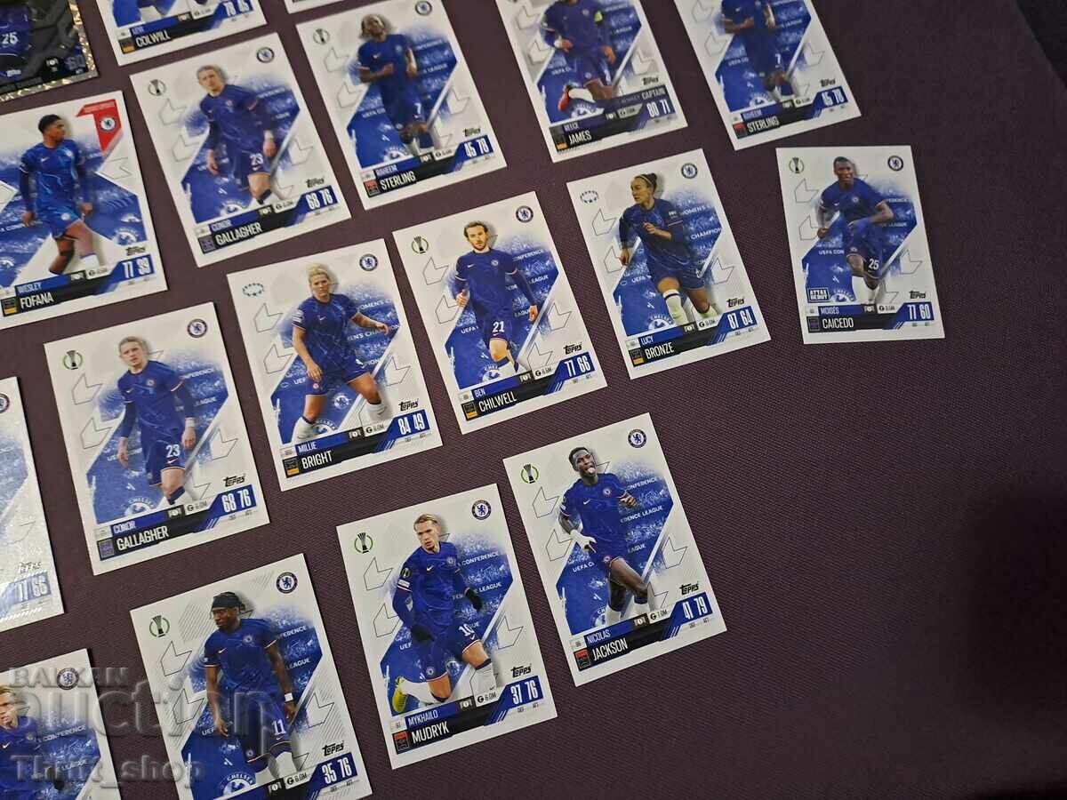 Κάρτες ποδοσφαίρου Match Attax - Τσέλσι - 26 τεμάχια - 5