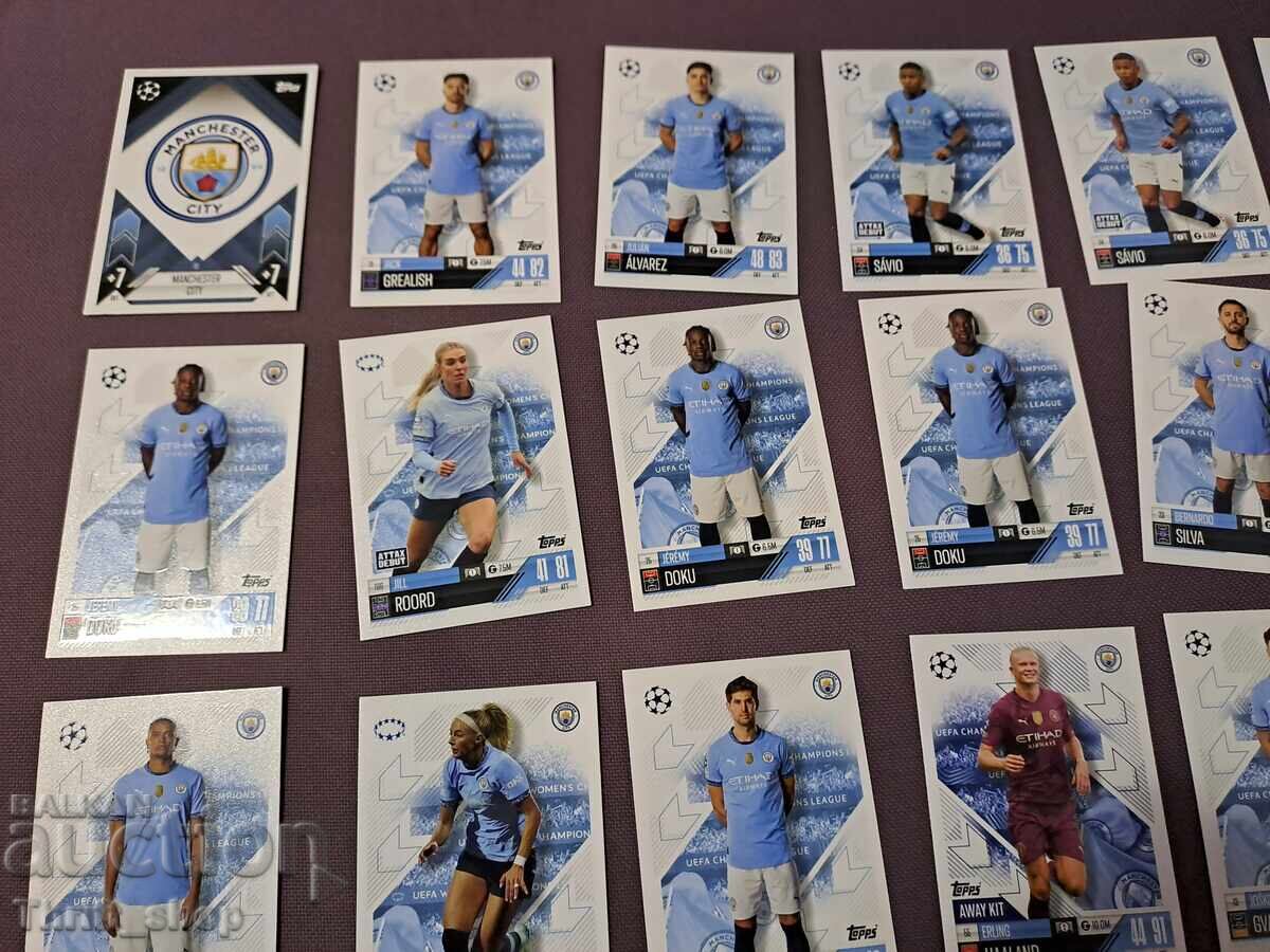 Match Attax Football Cards - Manchester City - 22 Pieces with price 9.00 BGN | € 4.60 Match Attax Football Cards - Manchester City - 22 Pieces with price 9.00 BGN | € 4.60