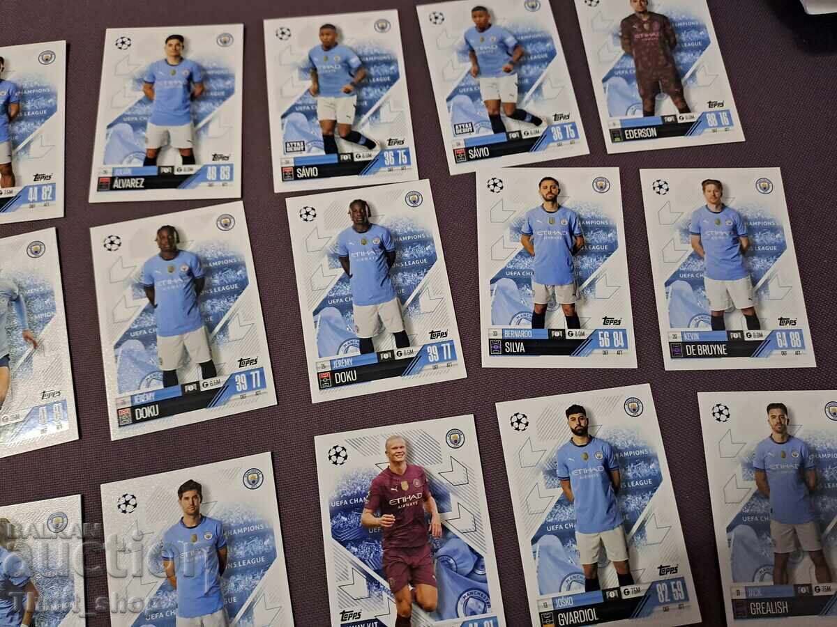 Auction Match Attax Football Cards - Manchester City - 22 Pieces Auction Match Attax Football Cards - Manchester City - 22 Pieces