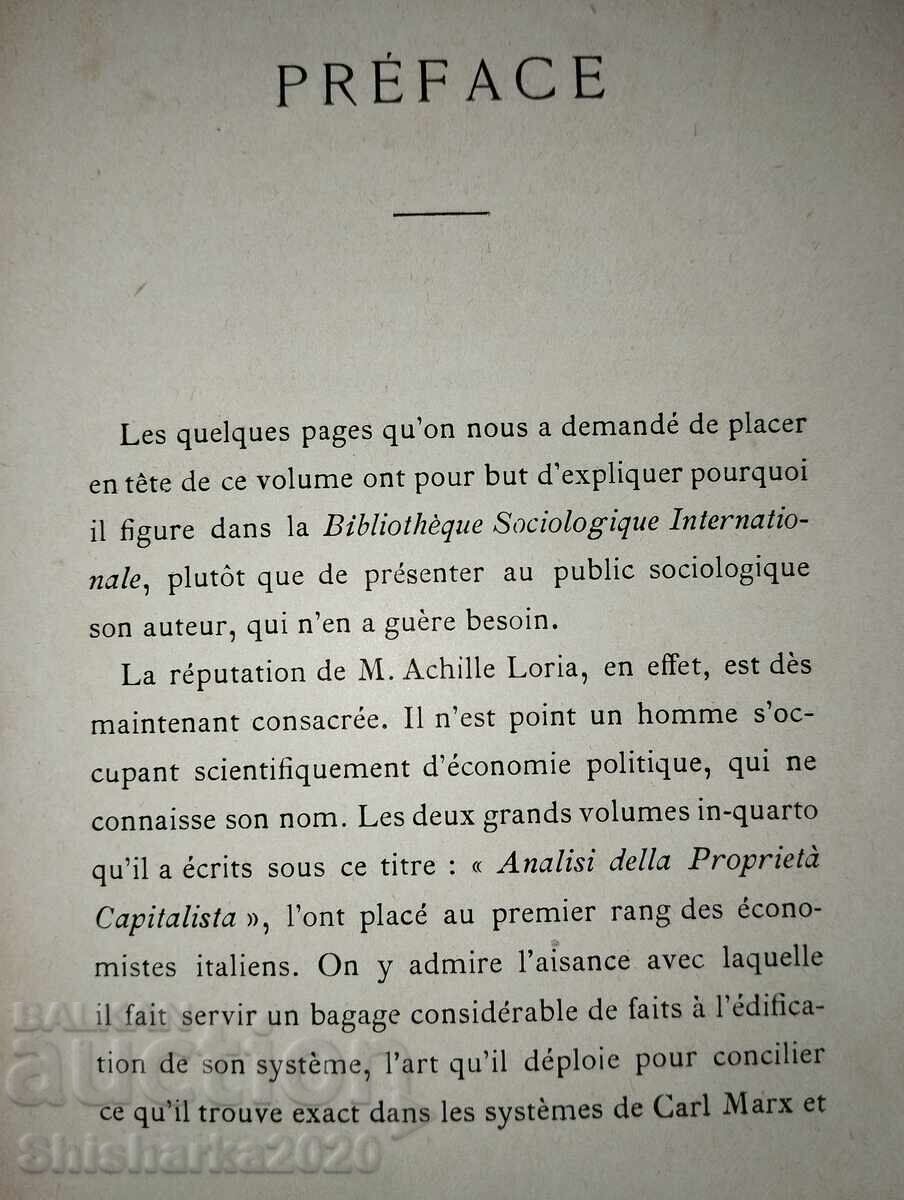 Licitație Achille Loria - Probleme sociale contemporane