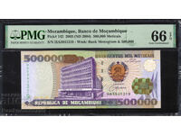 Mozambic 500.000 Meticais 2003 Pick 142 PMG 66 EPQ