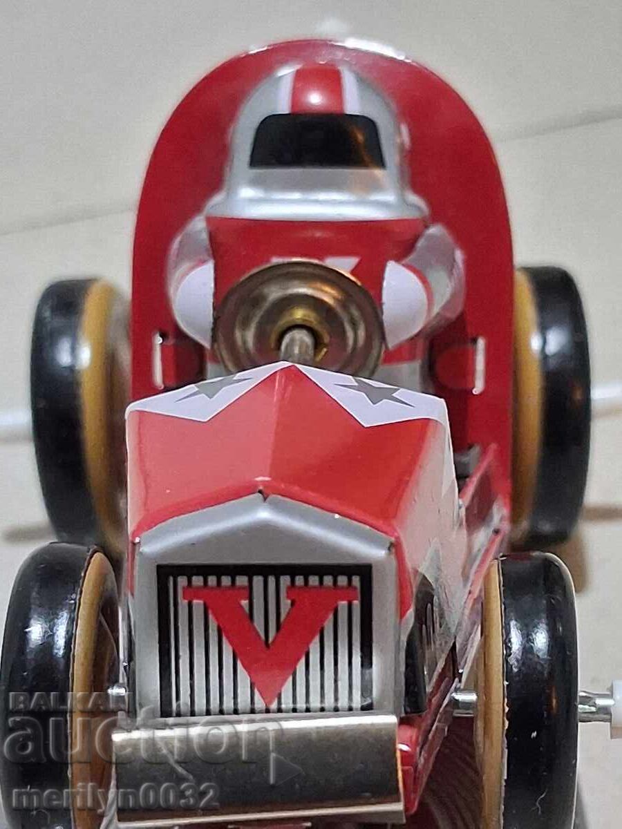 Veche mașină de jucărie din tablă cărucior - 7