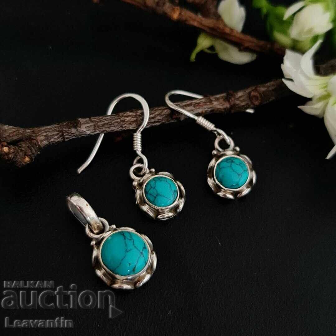 Delivery of Silver set with Turquoise