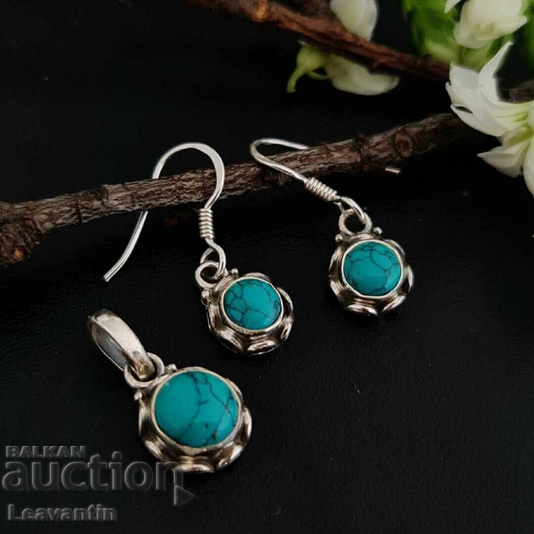 Silver set with Turquoise