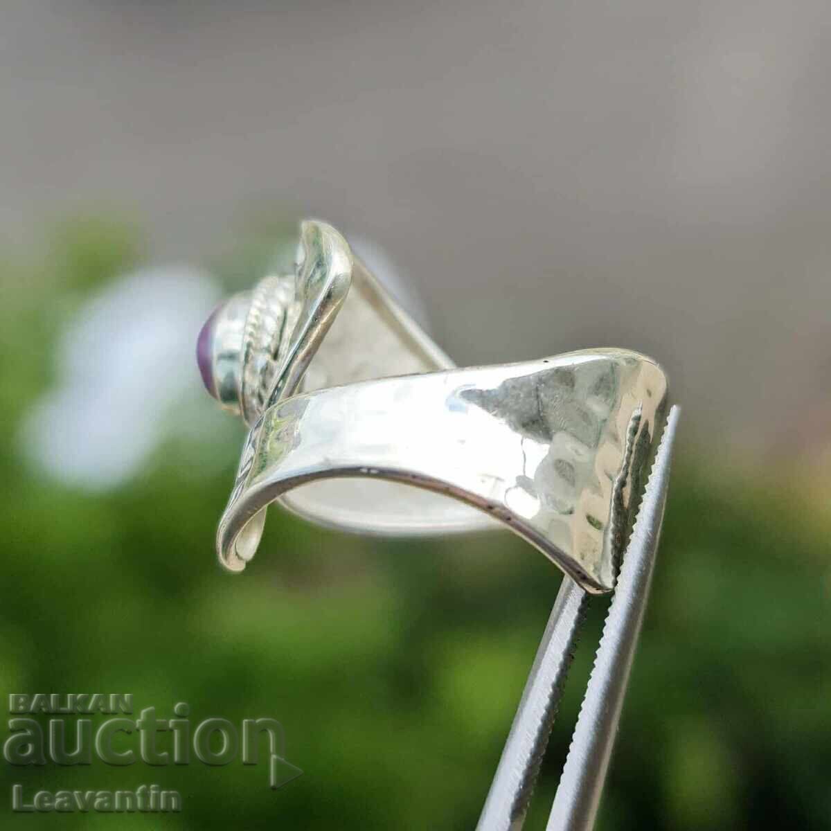 Ρυθμιζόμενο ασημένιο δαχτυλίδι με Φωσφοσιδερίτη με τιμή 96.00 BGN | € 49.08