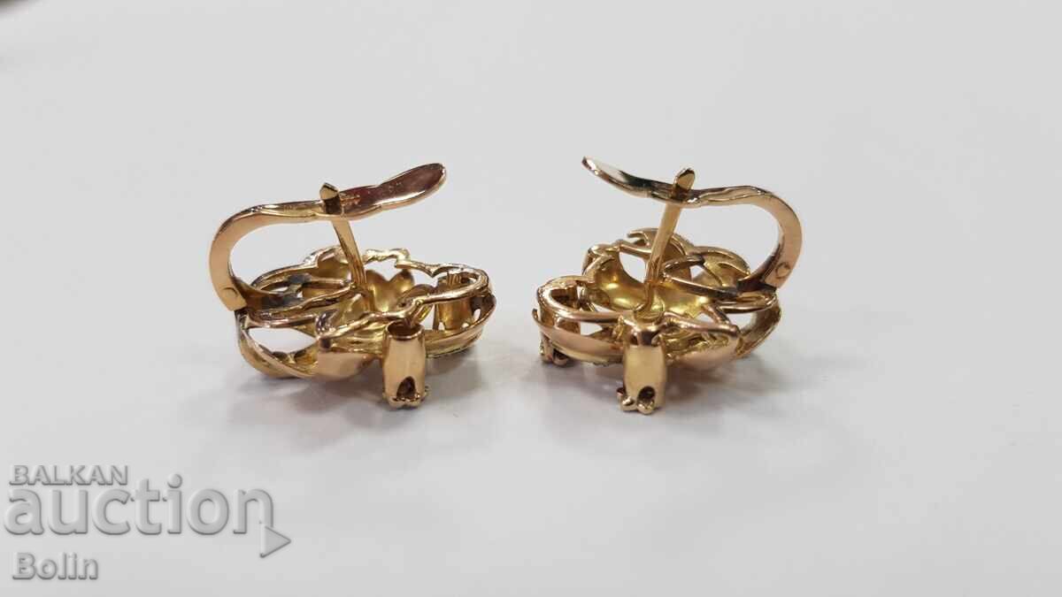 Collectible Gold Diamond Earrings - 18 Carat Europe - 5