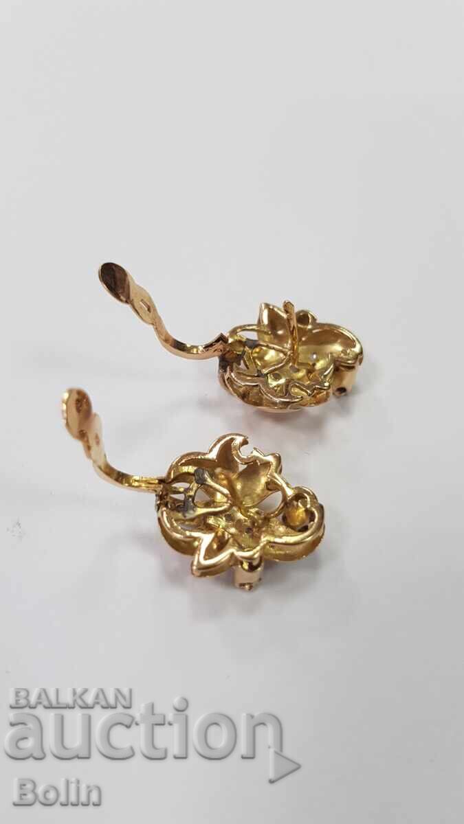 Collectible Gold Diamond Earrings - 18 Carat Europe - 6