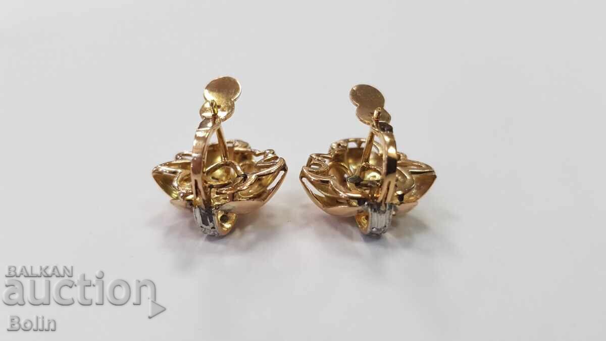 Collectible Gold Diamond Earrings - 18 Carat Europe - 7