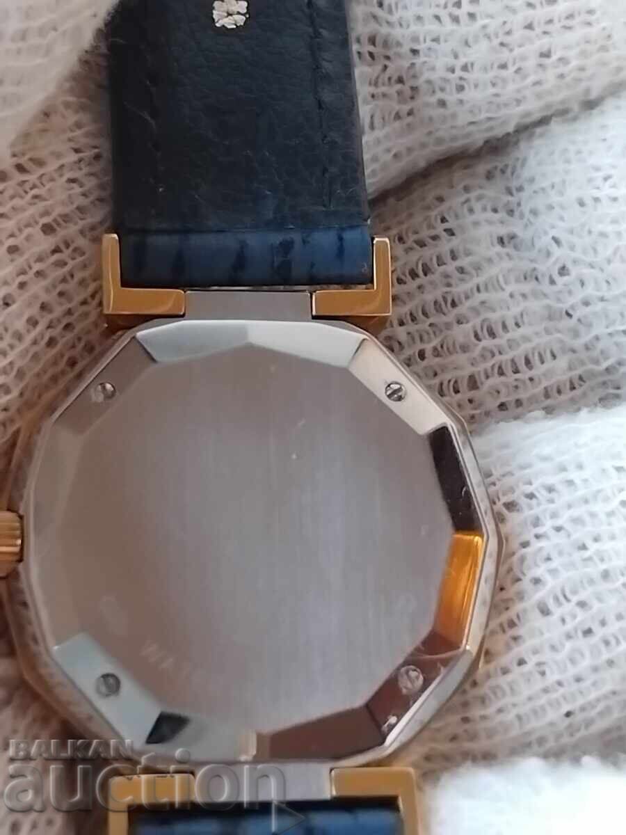 Auction  New! Corum. Quartz watch with calendar, stainless steel