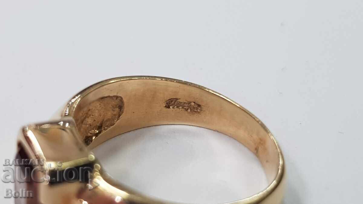 Δημοπρασία Κομψό χρυσό γυναικείο δαχτυλίδι με φυσικό τουρμαλίνη 1-1,2 καράτια