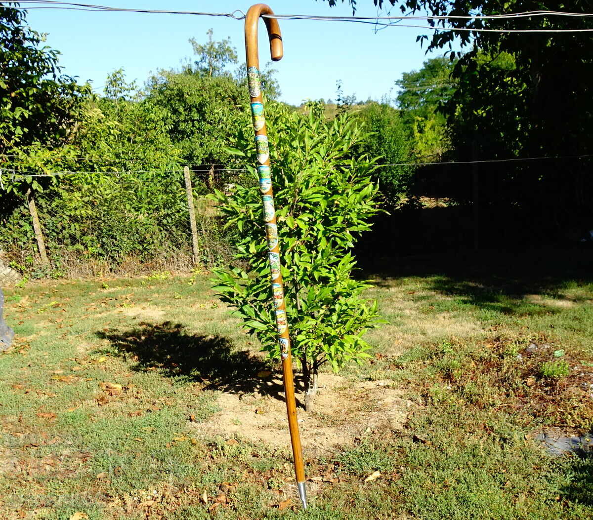 Аукцион Тиролски туристически бастун с 10 значки. Аукцион Тиролски туристически бастун с 10 значки.