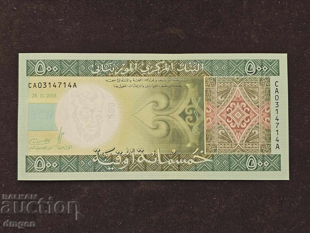 500 Ouguiya Mauritania 2013 UNC