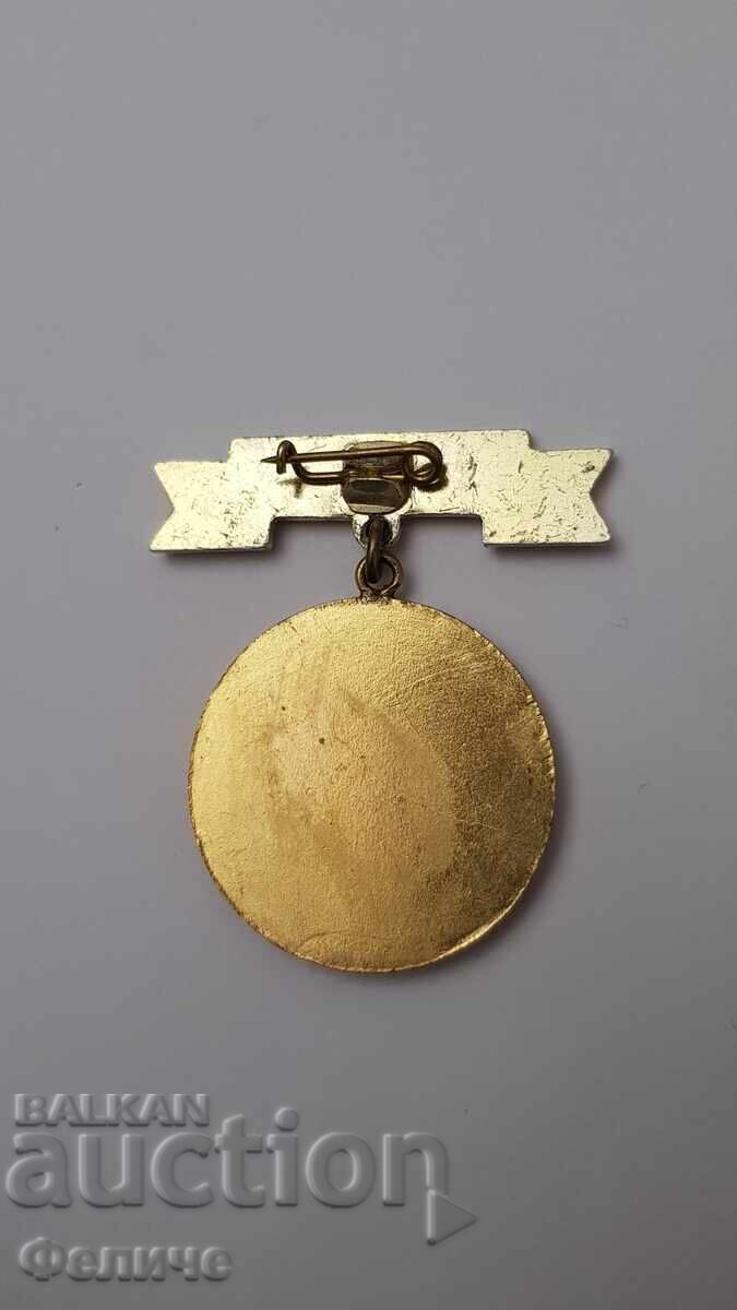 Παράδοση Σπάνιο κομμουνιστικό σήμα Πυροσβέστη, Πυροσβεστική "ΓΙΑ ΤΗΝ ΑΝΔΡΕΙΑ"