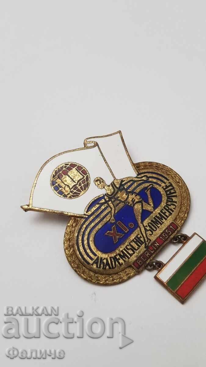 Δημοπρασία Πολύ σπάνιο Αθλητικό σήμα, κονκάρδα - Γερμανία - Βουλγαρία 1951