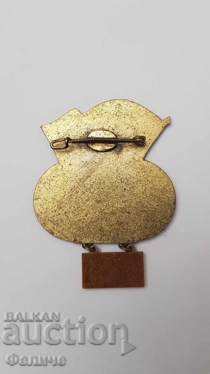 Πολύ σπάνιο Αθλητικό σήμα, κονκάρδα - Γερμανία - Βουλγαρία 1951 - 5