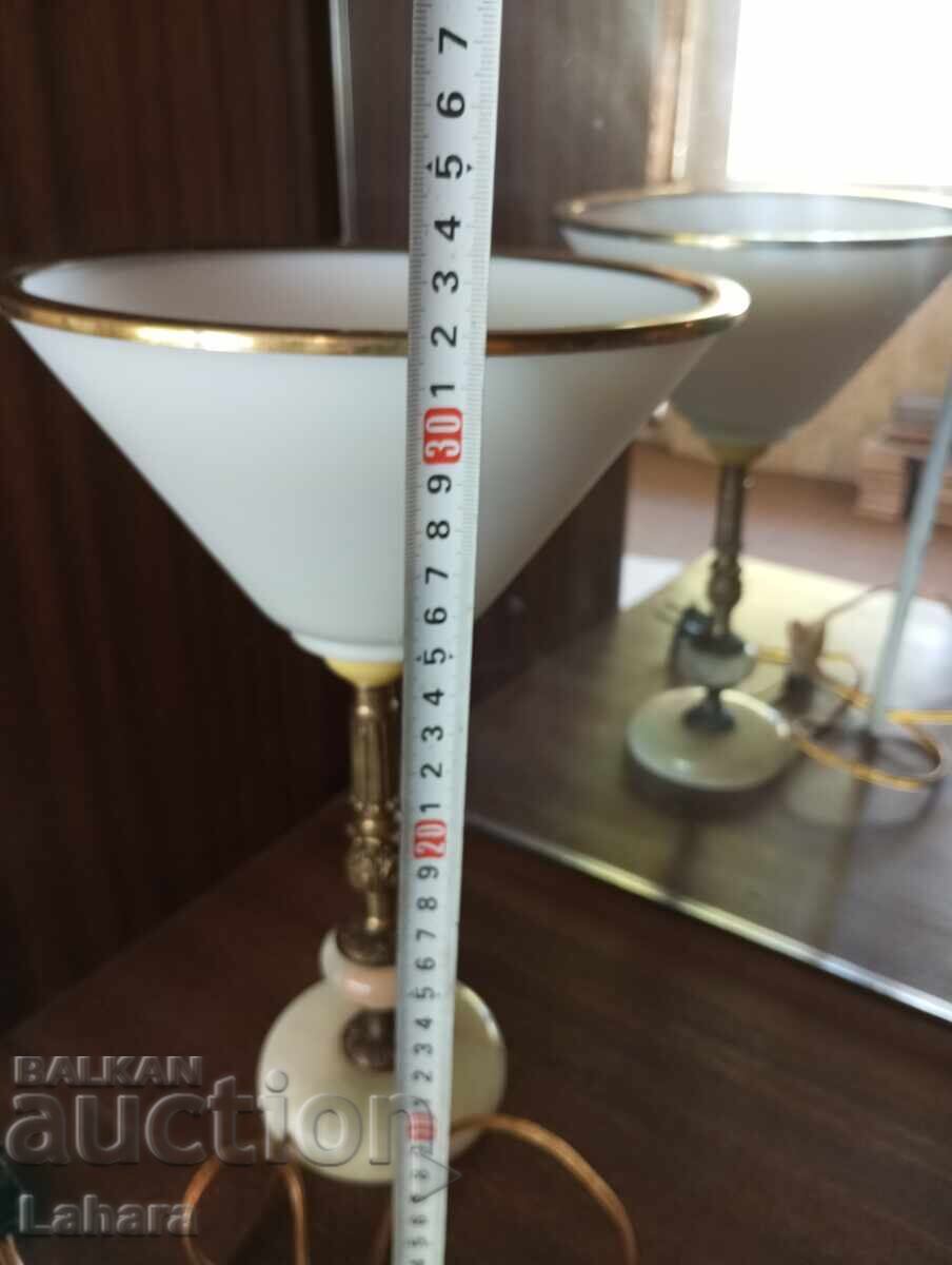 Night, table lamp made of onyx and bronze - 7 Night, table lamp made of onyx and bronze - 7