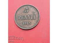 Russia / for Finland / 5 penniä 1913