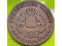 1 Kreuzer 1859 Germania Nassau