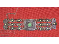 Brățară veche tradițională lucrată manual, bijuterie, argint