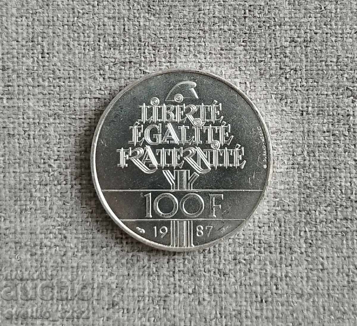 100 franci 1987 Jubiliare cu preț € 49.00 | 95.84 BGN