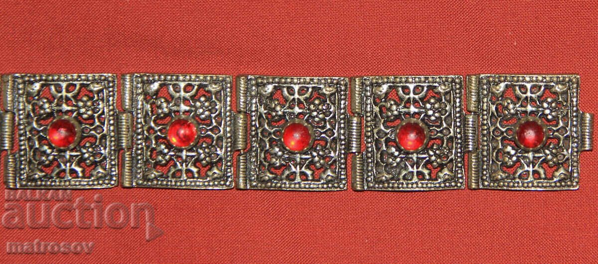 Χειροποίητο παλιό παραδοσιακό βραχιόλι, κόσμημα, ασήμι - 5