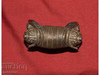 Brățară veche tradițională din bronz, bijuterie, cataramă