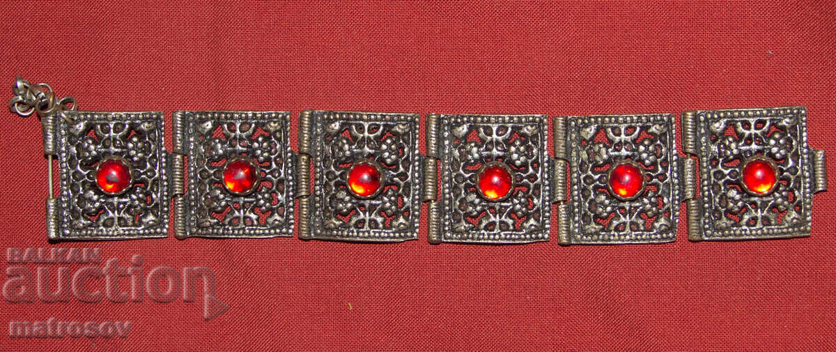 Χειροποίητο παλιό παραδοσιακό βραχιόλι, κόσμημα, ασήμι με τιμή 170.00 BGN | € 86.92