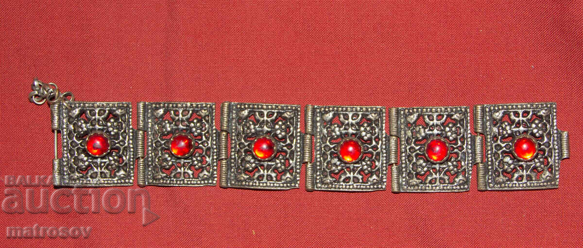 Δημοπρασία Χειροποίητο παλιό παραδοσιακό βραχιόλι, κόσμημα, ασήμι