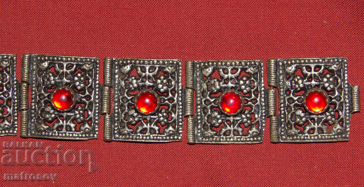 Χειροποίητο παλιό παραδοσιακό βραχιόλι, κόσμημα, ασήμι - 5