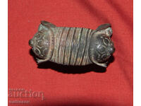 Brățară veche tradițională din bronz, bijuterie, cataramă