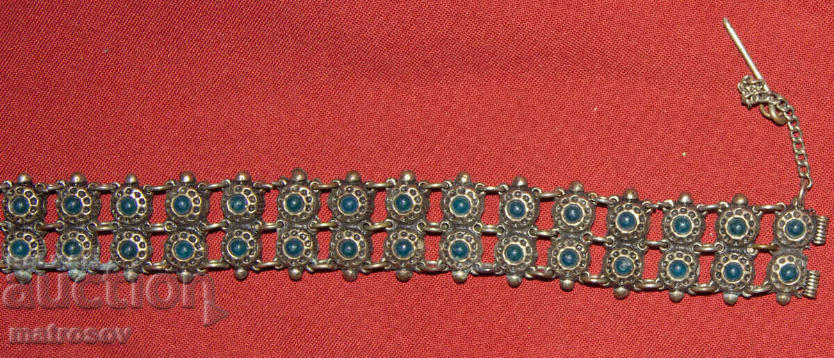 Χειροποίητο παλιό παραδοσιακό βραχιόλι, κόσμημα, ασήμι - 5