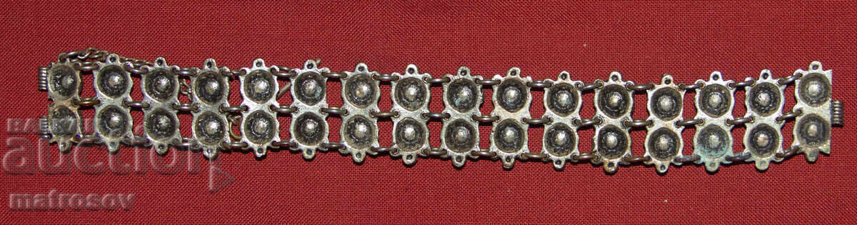 Χειροποίητο παλιό παραδοσιακό βραχιόλι, κόσμημα, ασήμι - 6