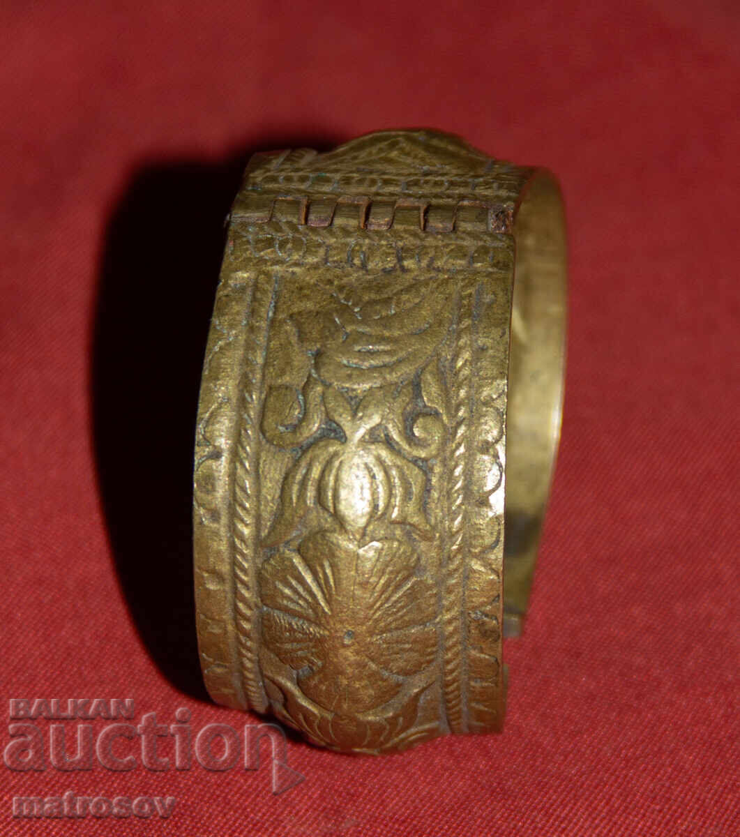 Παλαιό παραδοσιακό χάλκινο βραχιόλι κόσμημα - 7