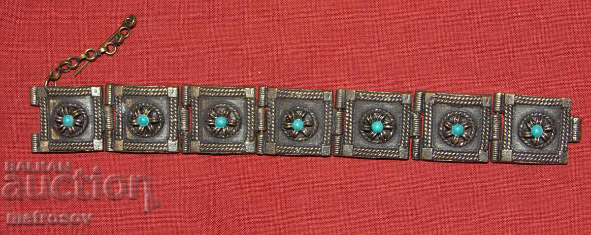 Χειροποίητο παλιό παραδοσιακό βραχιόλι, κόσμημα, ασήμι με τιμή 180.00 BGN | € 92.03