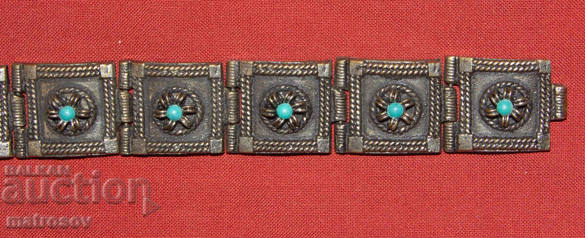 Χειροποίητο παλιό παραδοσιακό βραχιόλι, κόσμημα, ασήμι - 5